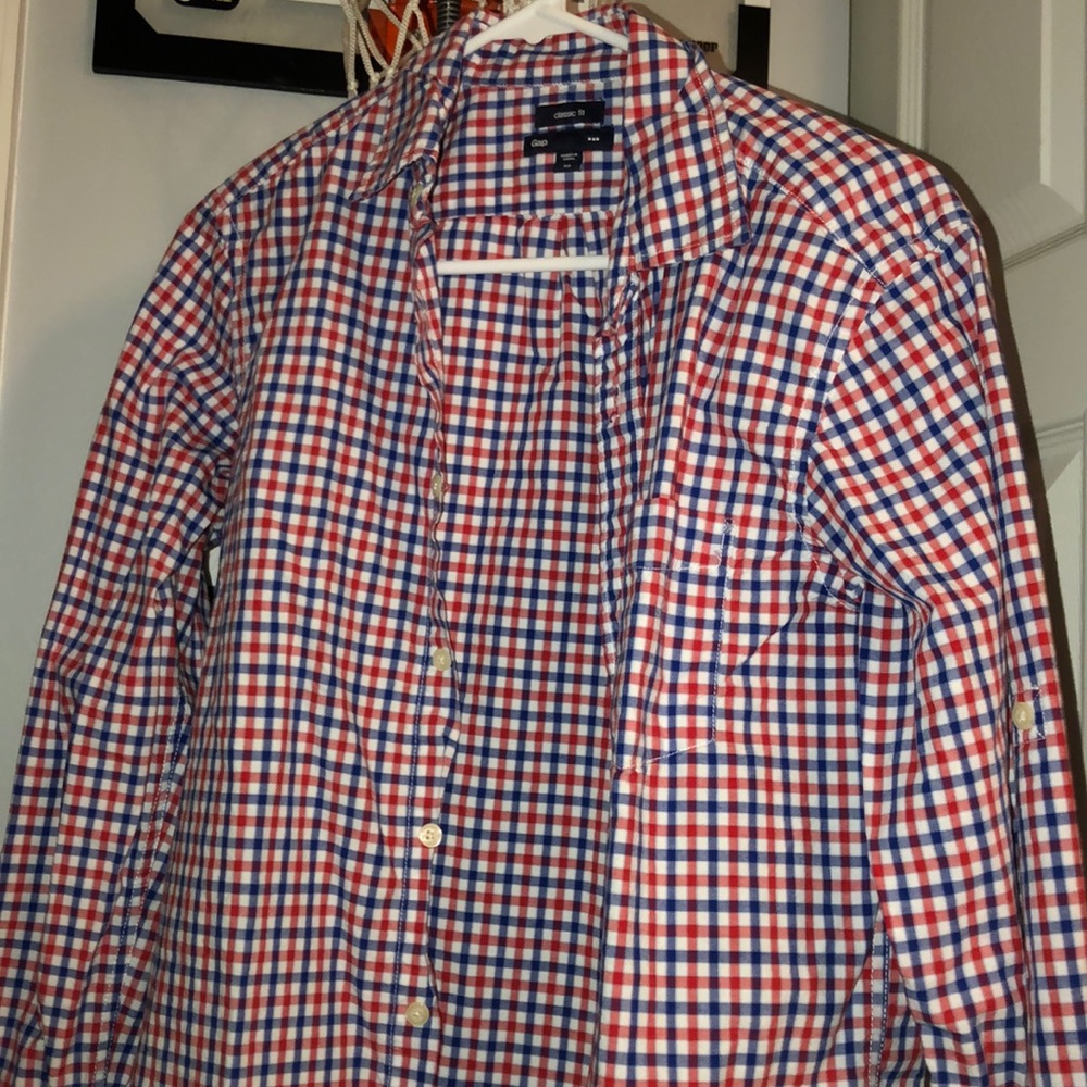 Mens Gap Classic Fit Button Down Shirt
